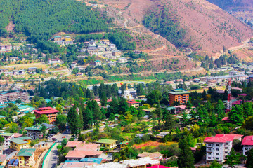 Naklejka premium Thimphu City