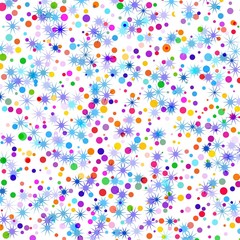 background with colorful confetti 