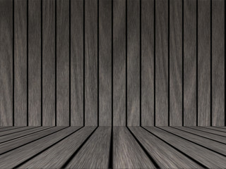 Wood texture background pattern. Dark hardwood planks surface of wooden board floor wall fence. Abstract timber decorative illustration.
