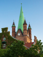 Obraz premium Gronland Church Roof in Oslo, Norway