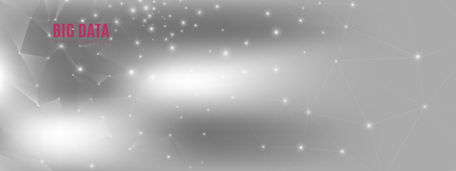 Light Wormhole Banner. Technology Visualization. 