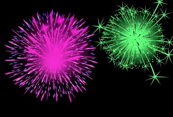 Fototapeta premium fireworks in the night sky
