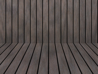 Wood texture background pattern. Dark hardwood planks surface of wooden board floor wall fence. Abstract timber decorative illustration.