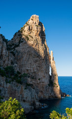 Natural Monument Pedra Longa peak sardinia
