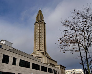 Fototapeta premium Eglise Saint Joseph. Le Havre. Normandie. France.