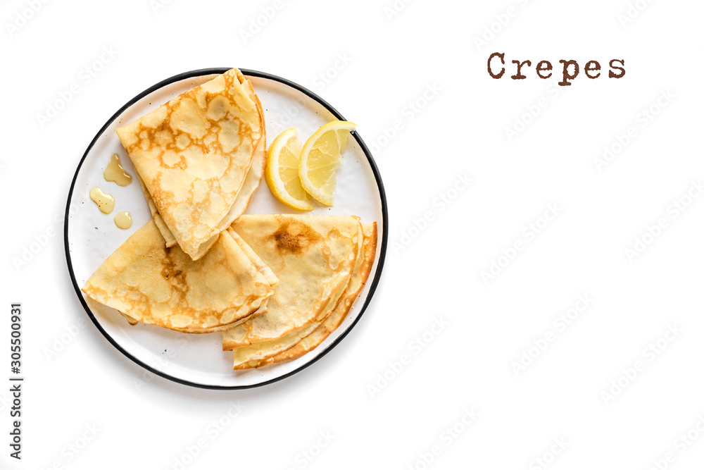 Sticker crepes isolated