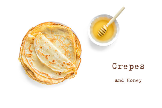 Crepes (Blini) and Honey