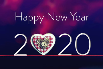 Happy New Year 2020. New Year greeting card