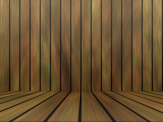 Wood texture background pattern. Dark hardwood planks surface of wooden board floor wall fence. Abstract timber decorative illustration.