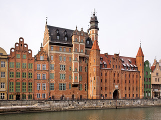 Dluga embankment in Gdansk. Poland