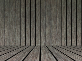 Wood texture background pattern. Dark hardwood planks surface of wooden board floor wall fence. Abstract timber decorative illustration.