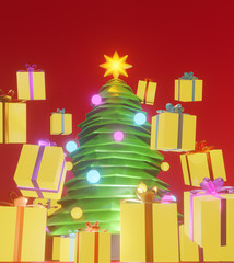 christmas tree more gifts