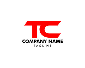 Initial Letter TC Logo Template Design