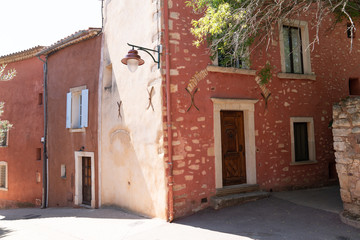 Roussillon alley red village provence France