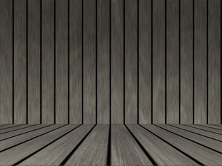 Wood texture background pattern. Dark hardwood planks surface of wooden board floor wall fence. Abstract timber decorative illustration.