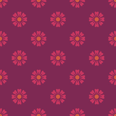 Geometric Japanese sakura seamless pattern vector