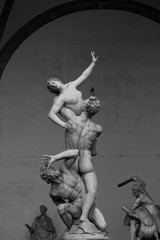 Fototapeta na wymiar The Rape of the Sabine Women by Giambologna.