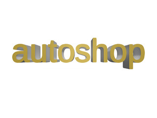 Autoshop text 3d