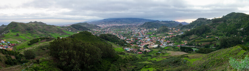 Fototapeta na wymiar Panorama of Anaga mountains, Tenerife, Spain