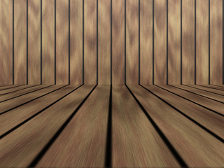 Wood texture background pattern. Dark hardwood planks surface of wooden board floor wall fence. Abstract timber decorative illustration.