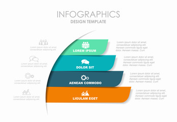 Infographic design template with place for your data. Vector illustration.