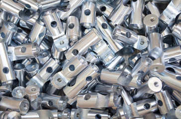 Steel sleeve. Details made lathe. Obtained on a lathe from steel and cast iron. Shallow depth of...