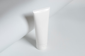 beauty spa medical skincare and cosmetic lotion cream bottle packaging on white decor background, healthy and medicine concept