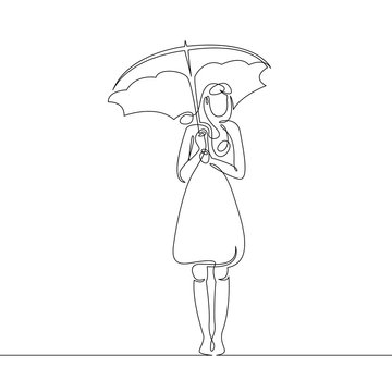 How to Draw a Girl with Umbrella pencil sketch by mlspcart on DeviantArt