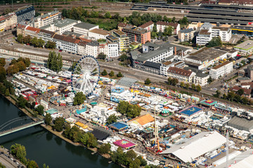 Luftbild Canstatter Wasen Stuttgart Volksfest