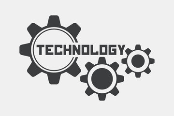 Technology logo background. Tech concept.