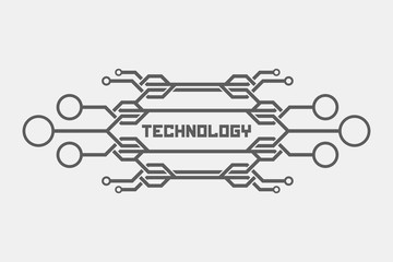 Technology logo background. Tech concept.