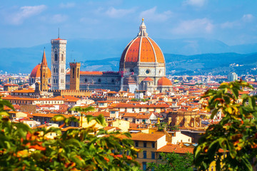 Fototapeta na wymiar Duomo of Florence, Italy. Cathedral of Santa Maria del Fiore