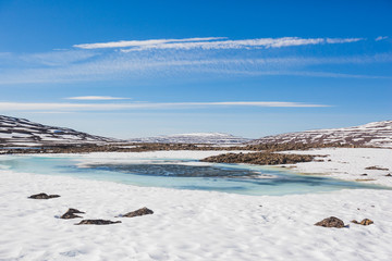 Lake on Putorana Plateau. Russia, Krasnoyarsk region
