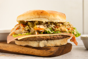 sandwich de milanesa completo