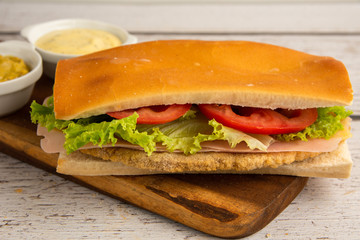 milanesa en sandwich