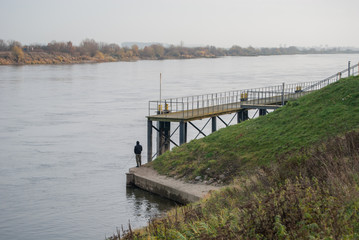 Tczew marina at Vistula river. 