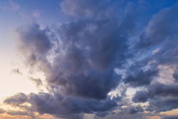 blue sky with clouds