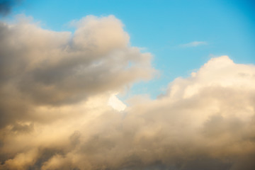 dramatic sky with clouds