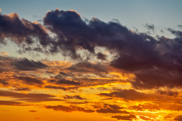 sunset in the mountains