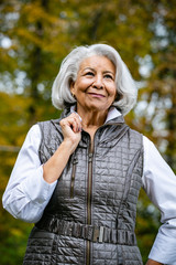 portrait of senior woman