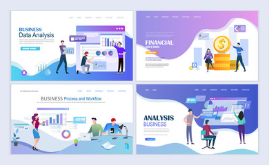 Business process and workflow landing pages template