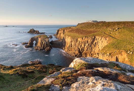 Enys Dodman Arch, Land's end, Cornwall
