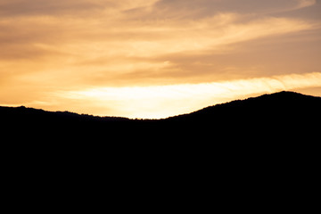 Atardecer en la sierra madrileña