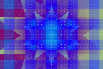 Fototapeta premium abstract, blue, pattern, network, technology, illustration, light, texture, radar, geometric, design, white, graphic, red, space, colorful, color, connection, concept, mosaic, digital, wallpaper