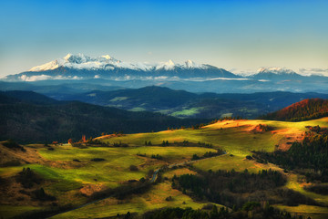 Landscape of Polish mountains Tatry - obrazy, fototapety, plakaty