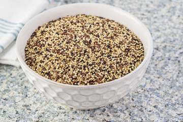 Organic tri - color quinoa.