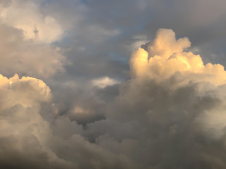 Dramatic Storm Clouds Area Background before rain.