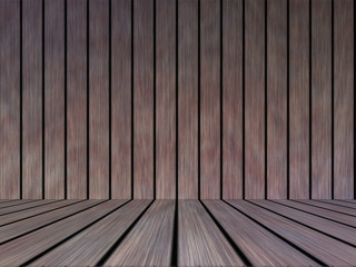 Wood texture background pattern. Dark hardwood planks surface of wooden board floor wall fence. Abstract timber decorative illustration.