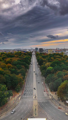 top, Berlin, Autumn, Fall, view, top, street, park, road, clouds, golden, October, Germany, visit, landscape, overview, aerial, square, vacation, tourism, tiergarten, sightseeing, landmark, urban, sky