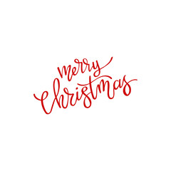 Merry Christmas vector text Calligraphic Lettering design card template. Creative typography for Holiday Greeting Gift Poster. Calligraphy Font style Banner.